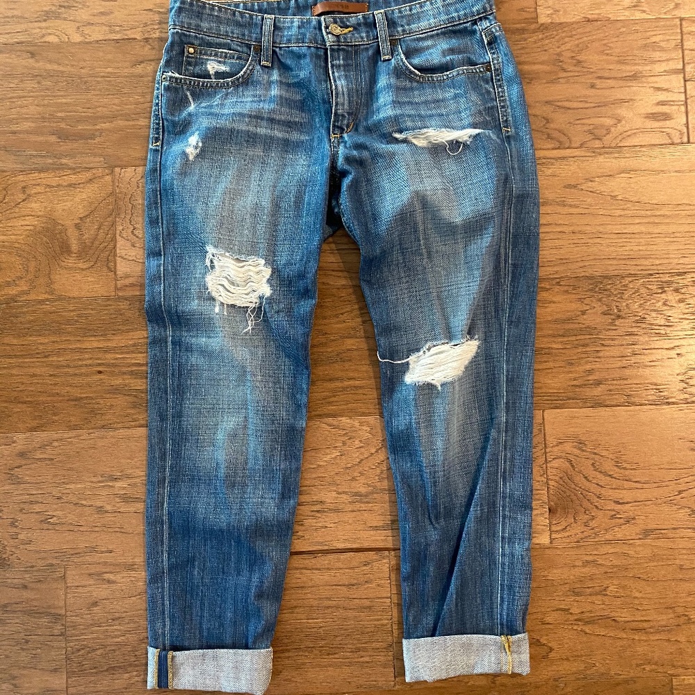 Joe's Distressed Cropped Jean